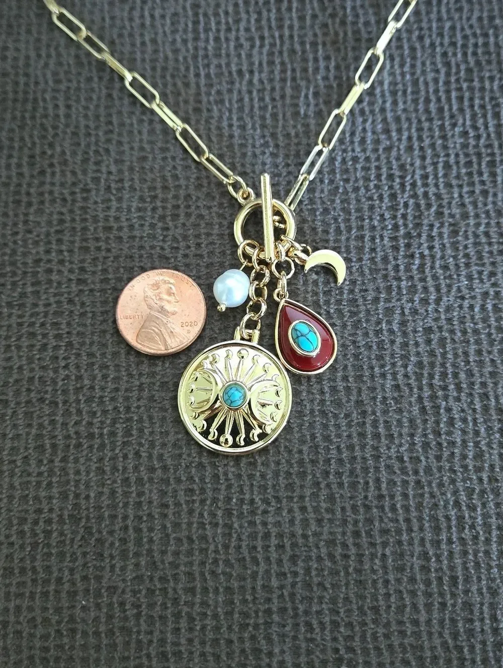 Camila Coelho Quadruple4️⃣ Charm Necklace - NIB